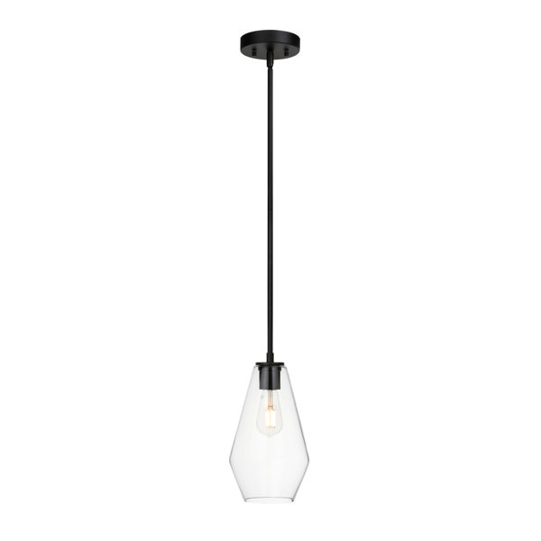 Latitude Run® Glass Pendant Lighting, Modern 1 Light Kitchen Pendant